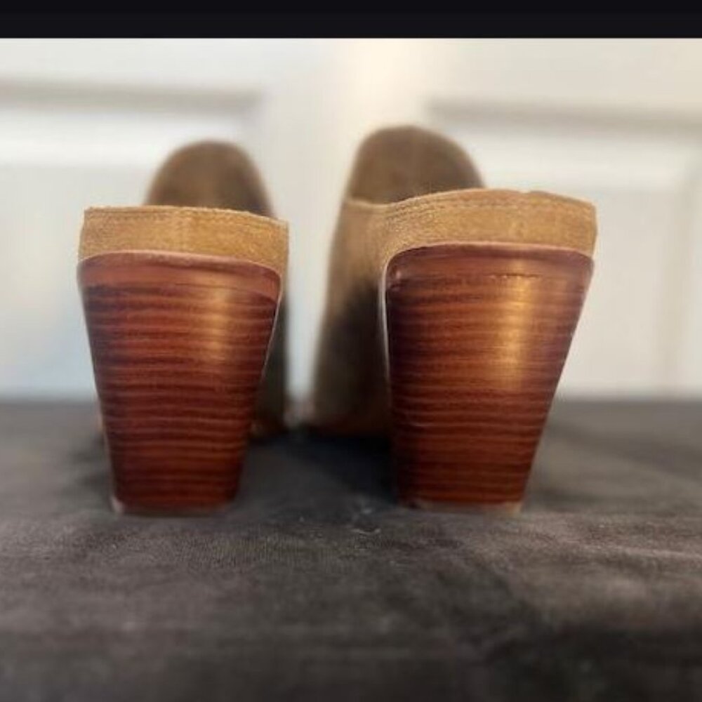 Dolce Vita Western Suede Heeled Mules in Brown from Anthropologie - Size 9 - NWT - Picture 10 of 13